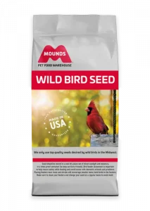 mounds wild bird seed bag